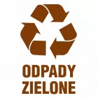 Odpady zielone - znak informacyjny, segregacja śmieci - PA065