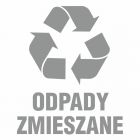 Odpady zmieszane - znak informacyjny, segregacja śmieci - PA066
