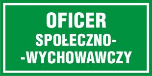 Oficer społeczno-wychowawczy - znak, tablica wojskowa - NF008