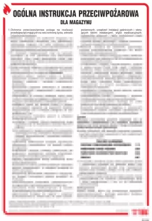Ogólna instrukcja przeciwpożarowa dla magazynu - instrukcja ppoż - DB026