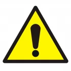 Ogólny znak ostrzegawczy - znak bhp ostrzegający - GDW001