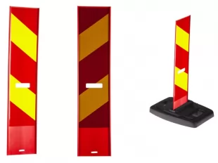 Ogranicznik skrajni drogowy - tablica kierująca U-21a U-21b sierżant, dwustronna, elastyczna skandynawska