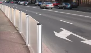 Ogrodzenie segmentowe barierka drogowa błotochron przeciwbłotna U-12a