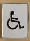 Osoba niepełnosprawna, inwalida - tabliczka tłoczona aluminiowa