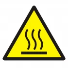 Ostrzeżenie przed gorącą powierzchnią - znak bhp ostrzegający - GDW017