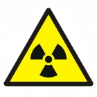 Ostrzeżenie przed materiałem radioaktywnym lub promieniowaniem jonizującym - znak bhp ostrzegający - GDW003 - GDW003 Ostrzeżenie przed materiałem radioaktywnym lub promieniowaniem jonizującym - znak bhp ostrzegający - GDW003