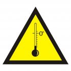 Ostrzeżenie przed niskimi temperaturami - znak bezpieczeństwa, ostrzegający - JA008