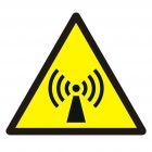 Ostrzeżenie przed promieniowaniem niejonizującym - znak bhp ostrzegający - GDW005