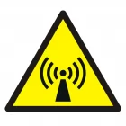 Ostrzeżenie przed promieniowaniem niejonizującym - znak bhp ostrzegający - GDW005