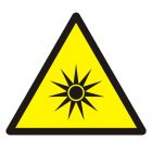 Ostrzeżenie przed promieniowaniem optycznym - znak bhp ostrzegający - GDW027