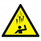 Ostrzeżenie przed spadającym lodem - znak bhp ostrzegający - GDW039