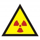 Ostrzeżenie przed substancjami promieniotwórczymi - znak bezpieczeństwa, ostrzegający - JA005