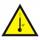 Ostrzeżenie przed wysokimi temperaturami - znak bezpieczeństwa, ostrzegający - JA007