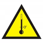 Ostrzeżenie przed wysokimi temperaturami - znak bezpieczeństwa, ostrzegający - JA007