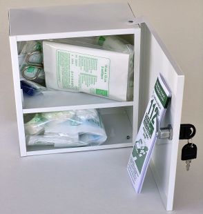 Otwierane drzwiczki na klucz apteczki pierwszej pomocy PK-20