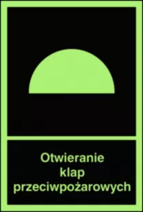 Otwieranie klap przeciwpożarowych - znak przeciwpożarowy ppoż - BB010