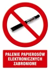 Palenie papierosów elektronicznych zabronione - znak informacyjny - PC511