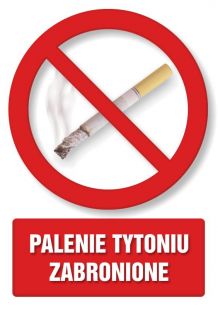 Palenie tytoniu zabronione 1 - znak informacyjny - PC102