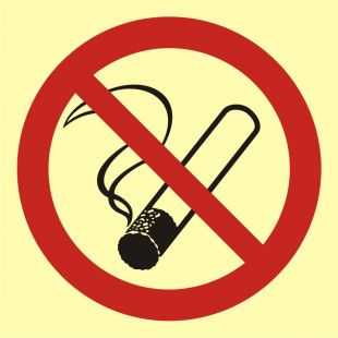 Palenie tytoniu zabronione - znak przeciwpożarowy ppoż - BA001
