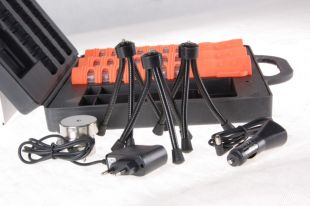 Pałka świetlna LED do kierowania ruchem, sygnalizacyjna drogowa – walizka 3 sztuki