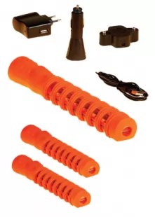 Pałka świetlna LED do kierowania ruchem, sygnalizacyjna drogowa – walizka 3 sztuki