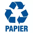 Papier 1 - znak informacyjny, segregacja śmieci - PA051
