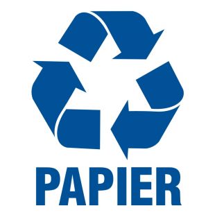 Papier 1 - znak informacyjny, segregacja śmieci - PA051