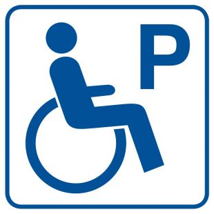 Parking dla inwalidów - znak informacyjny - RA073