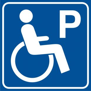 Parking dla niepełnosprawnych - znak informacyjny - RA116