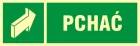 Pchać - znak ewakuacyjny - AC050