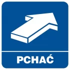 Pchać - znak informacyjny - RA121