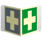 Pierwsza pomoc medyczna - znak ewakuacyjny, przestrzenny, ścienny 3D