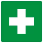 Pierwsza pomoc - znak bhp informujący - GG001