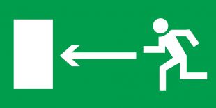 Piktogram na oprawę lampę awaryjną ONTEC E G S