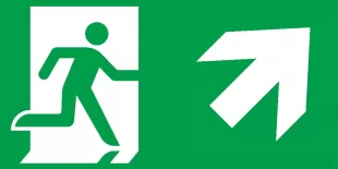 Piktogram na oprawę lampę awaryjną ONTEC E G S