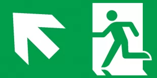Piktogram na oprawę lampę awaryjną ONTEC E G S