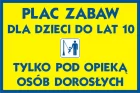 Plac zabaw dla dzieci do lat 10 - znak informacyjny - PA013