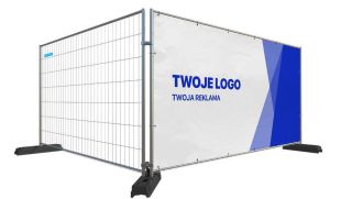 Plandeka ochronna do ogrodzeń tymczasowych ażurowych