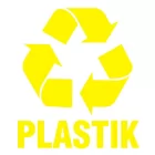 Plastik 1 - znak informacyjny, segregacja śmieci - PA053