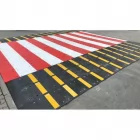 Płytowy, wyspowy próg zwalniający - konfigurowalny wymiar - drogowy, przejście dla pieszych