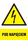 Pod napięciem - znak elektryczny - HA008 Pod napięciem - znak elektryczny