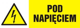 Pod napięciem - znak elektryczny