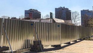 Podpora ogrodzenia budowlanego tymczasowego metalowego