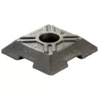 Podstawa, stopa gumowa - ø100 - 6,5kg - pod słupki U-12 drogowe, parkingowe - P003