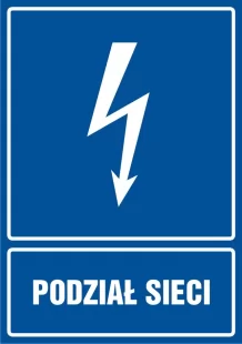 Podział sieci - znak elektryczny