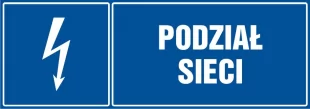 Podział sieci - znak elektryczny