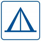 Pole namiotowe (camping) - znak informacyjny - RA096
