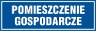 Pomieszczenie gospodarcze - znak informacyjny - PB051