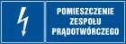 Pomieszczenie zespołu prądotwórczego - znak elektryczny