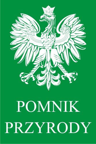 Pomnik przyrody prawem chroniony - znak, lasy - OB025 - Znaki ochrony przyrody